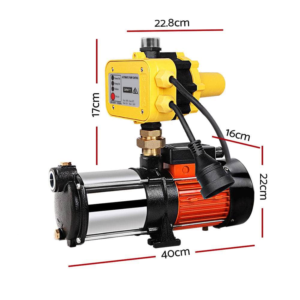 Multi Stage High Pressure Water Pump Garden Farm Rain Tank Irrigation
