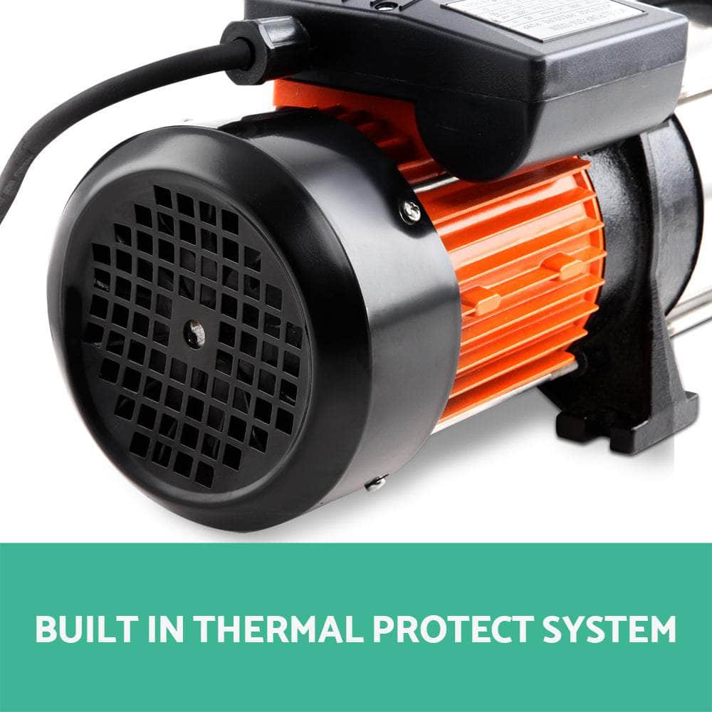 Multi Stage High Pressure Water Pump Garden Farm Rain Tank Irrigation