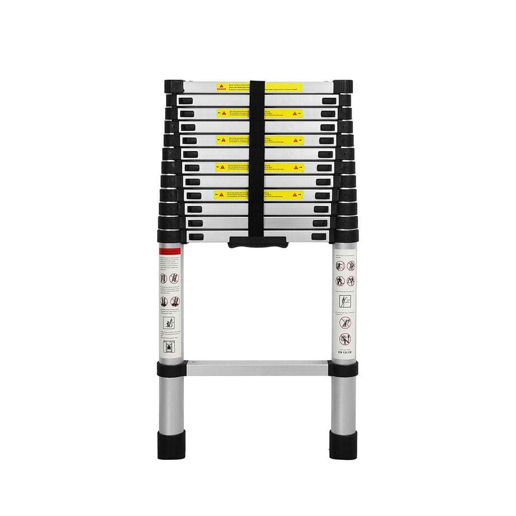 Multipurpose Ladder Telescopic 3.8M Silver