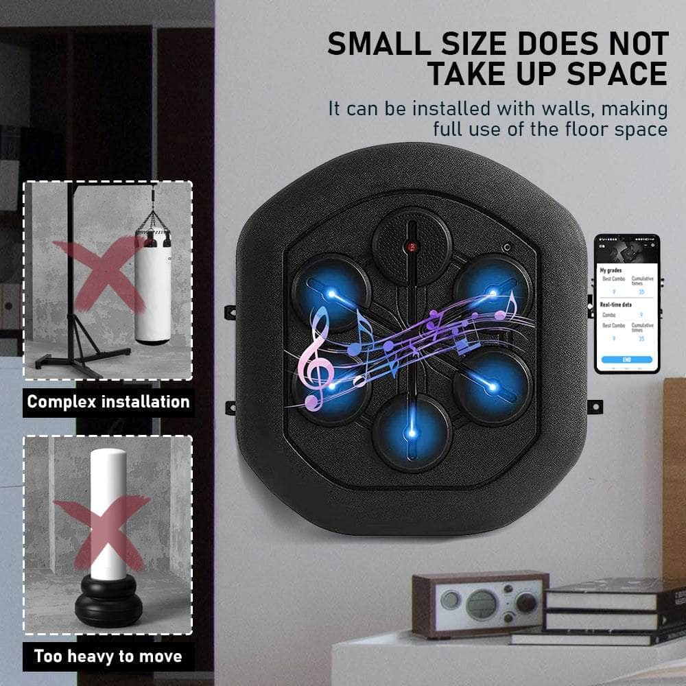 Electronic Boxing Wall Target Glove With Music Training, Camping Appliances