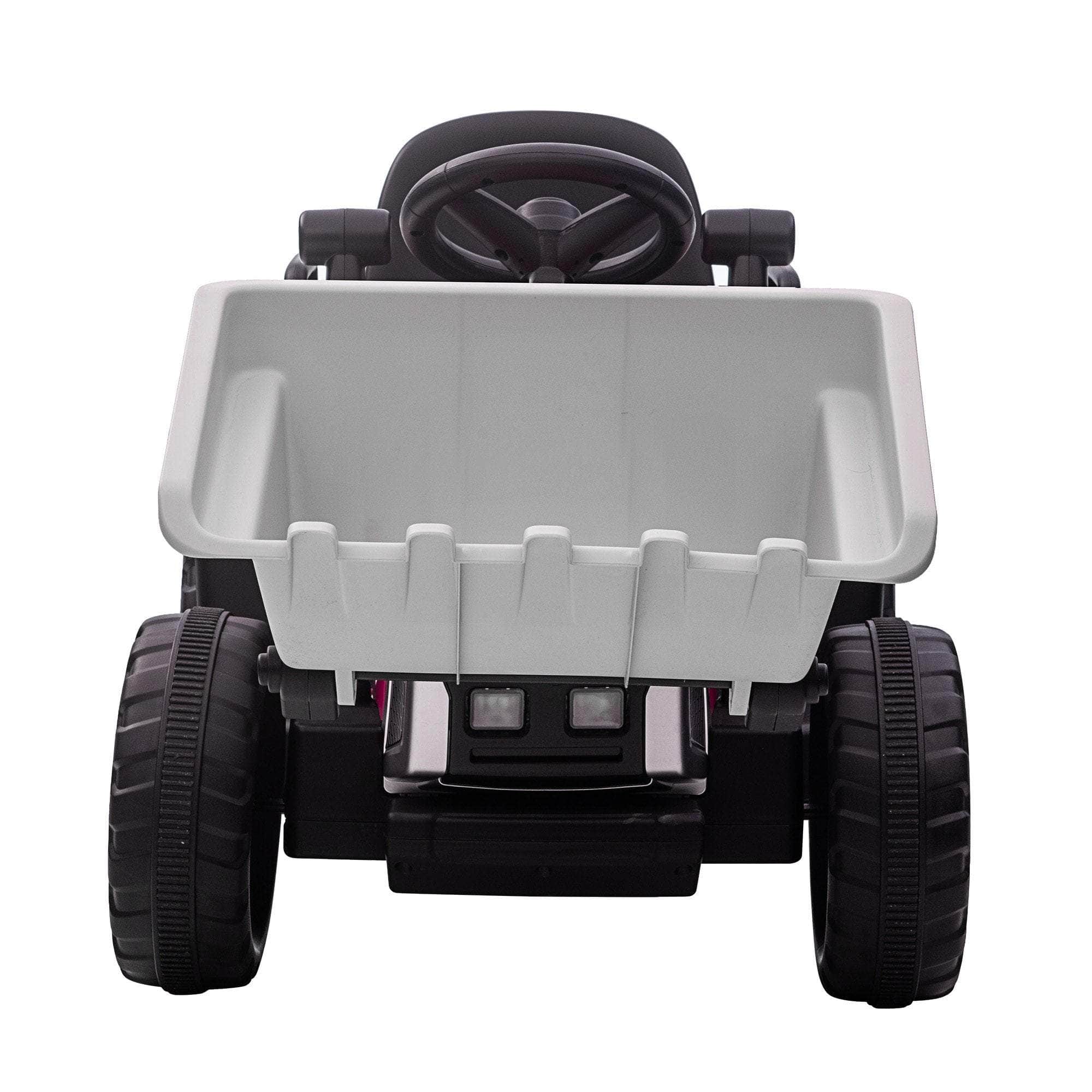MX-611C Kids Electric Ride On Car Tractor Digger Loader Grey