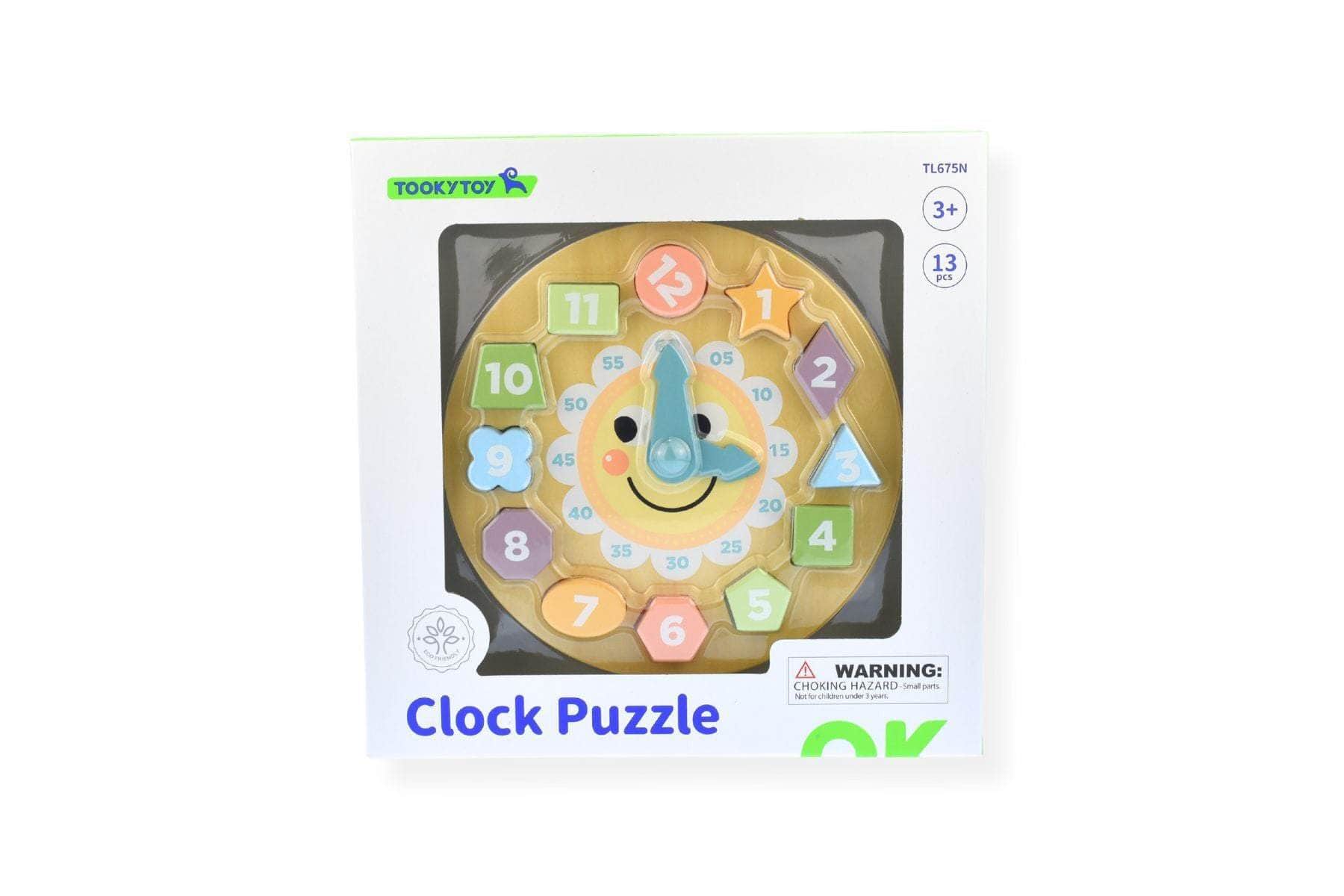 My Forest Friends Wooden Clock Shape Sorter Puzzle