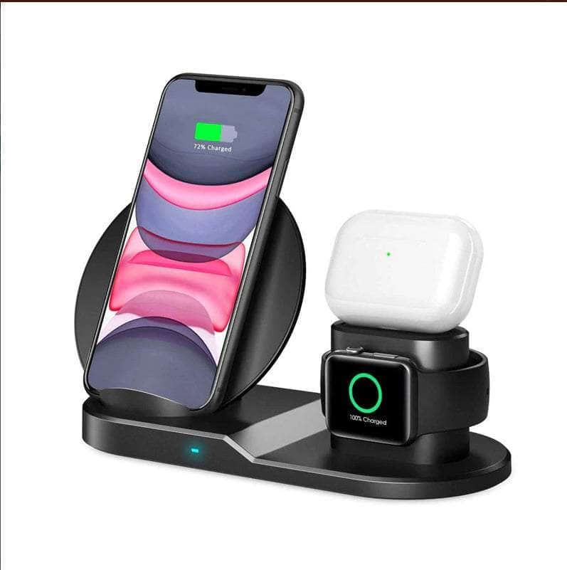 N30 3 in 1 Wireless Charger Qi Fast Charger Stand for iPhone/Samsung/Airpods