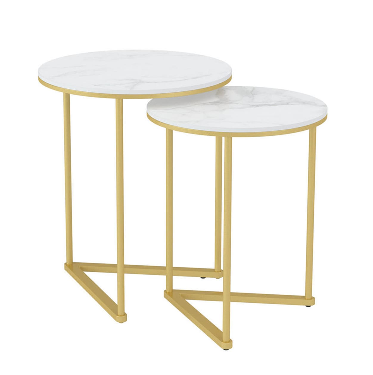Nala Gold Nested Side Table Set | Buffets & Sideboards