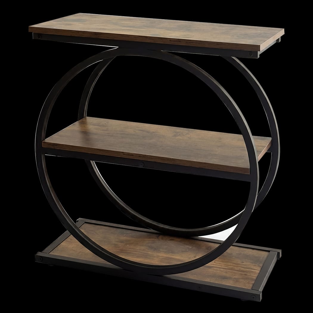 3-Tier Narrow Side Table Industrial Style | Simpledeals