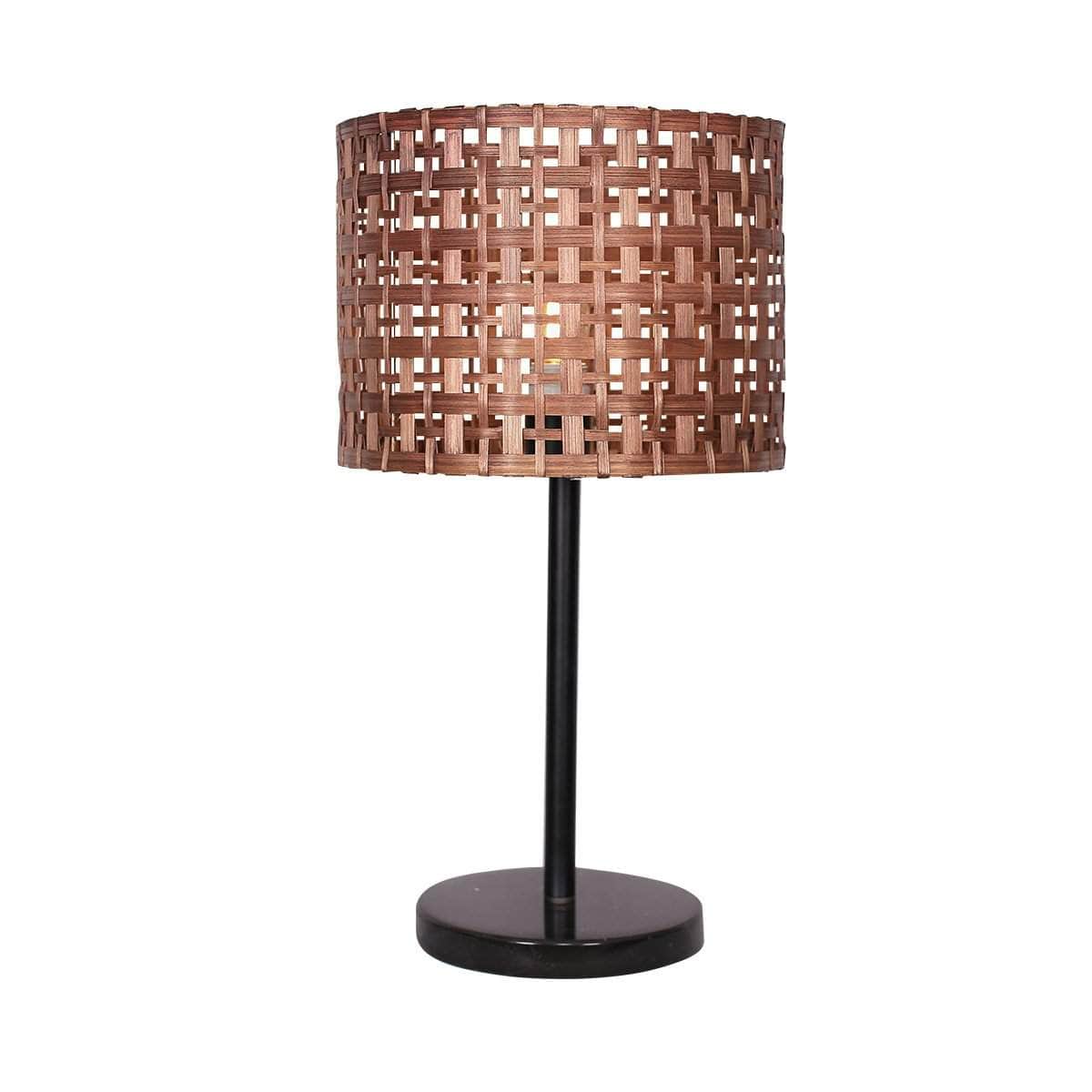 Natural Glow Rattan Desk Lamp