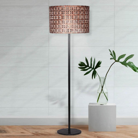 Natural Harmony Rattan Floor Lamp