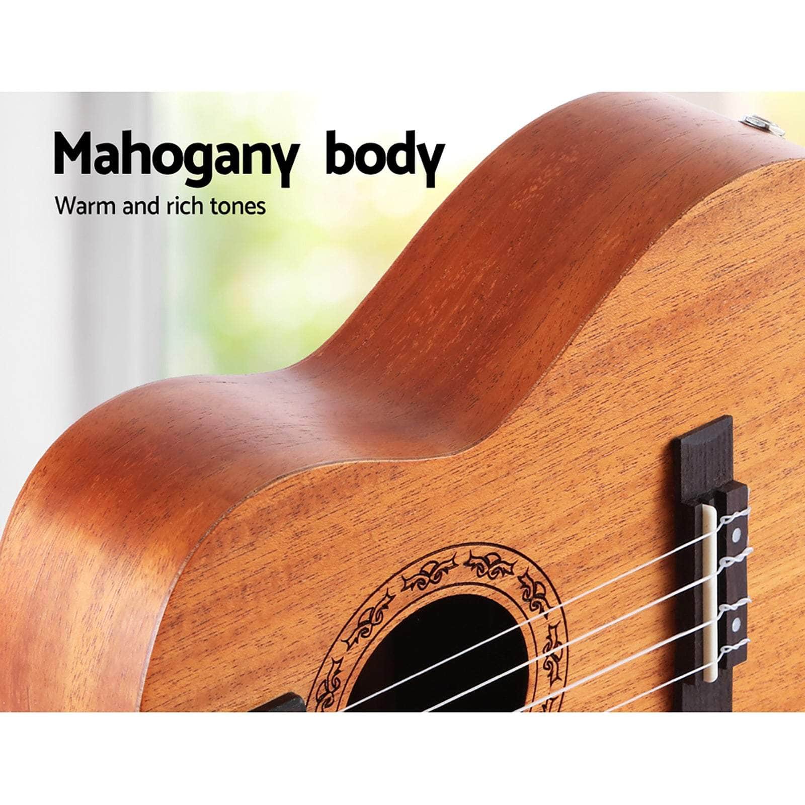 Natural Mahogany Tenor Ukulele - 26"
