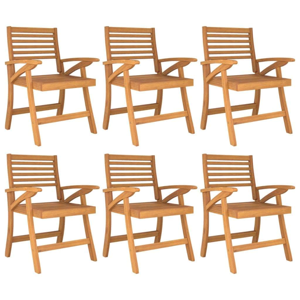 NaturaSeats: Exquisite Set Solid Wood Acacia Garden Chairs
