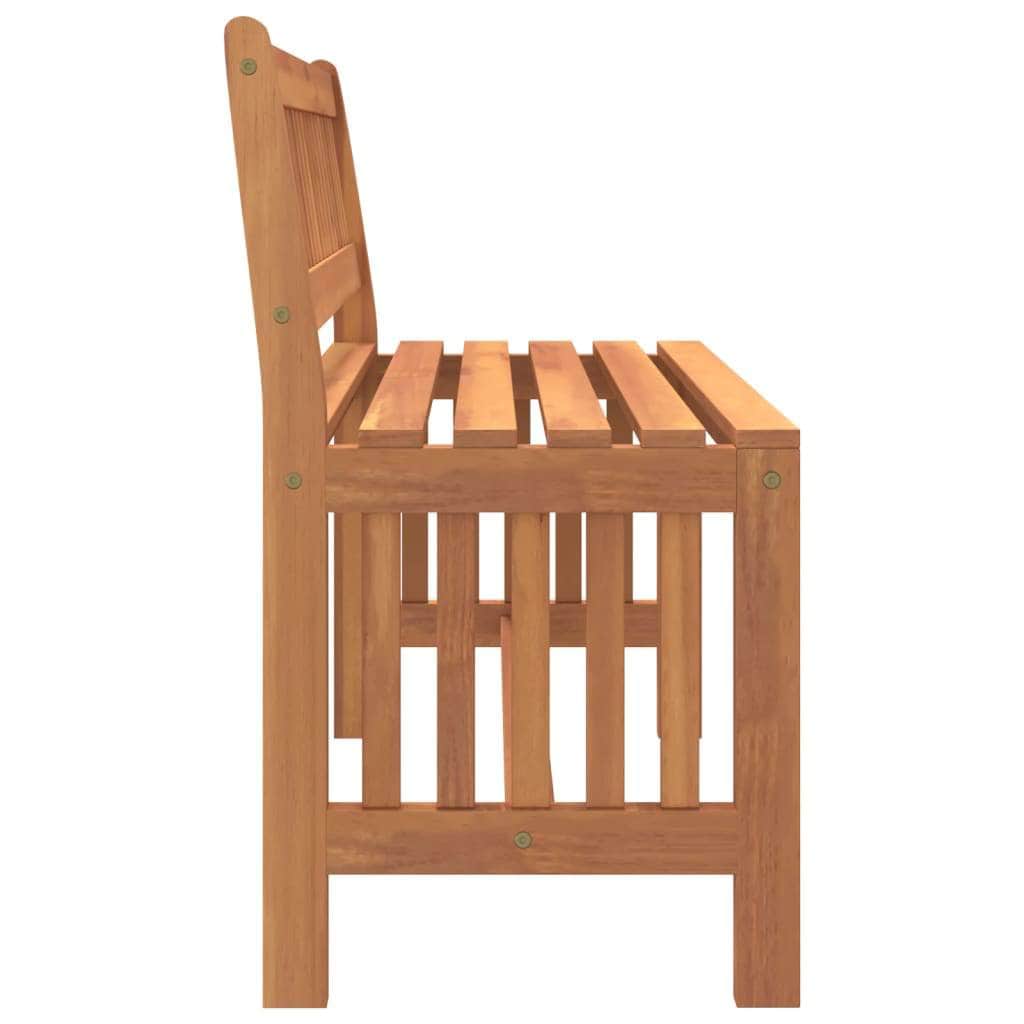 Nature's Retreat: Solid Wood Eucalyptus Garden Bench