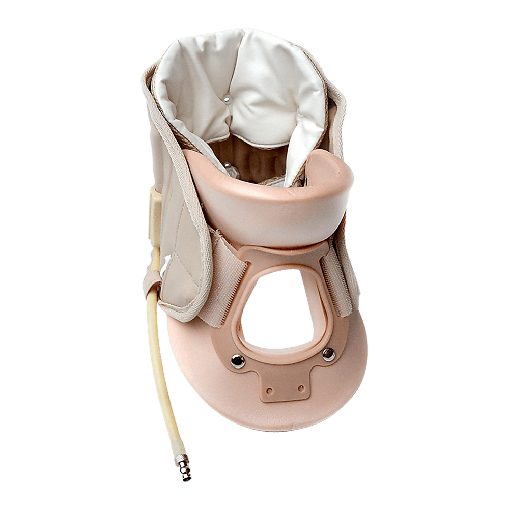 Neck Traction Air Decompression Support Brace Cervical Collar Hand Pump