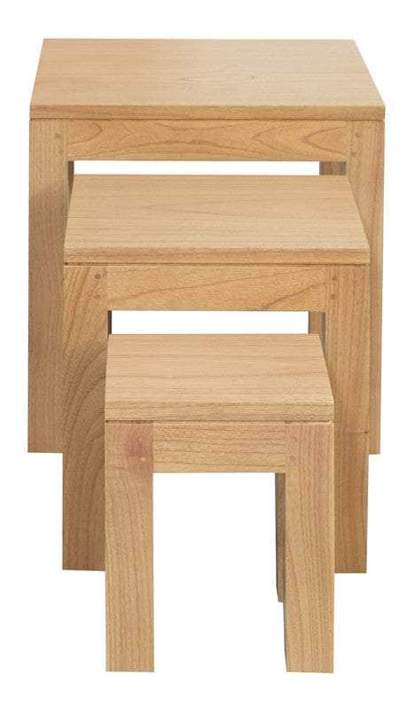 Nest Of Table Set Of 3 Chocolate/Natural