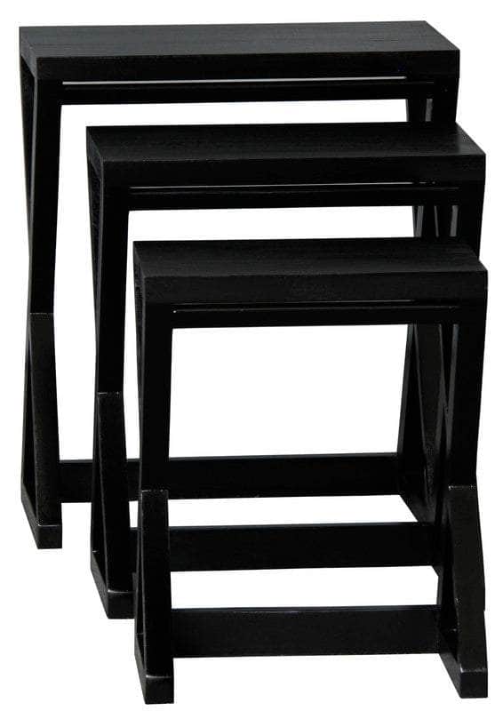 Nest of Tables - Set of 3 (Black)