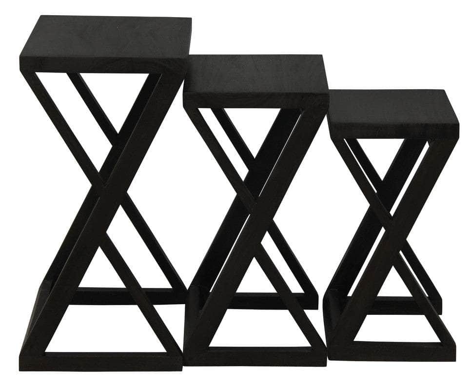 Nest Of Tables - Set Of 3 (Chocolate)
