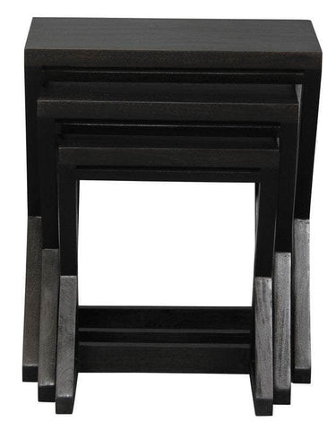 Manhattan Nest Of Tables - Set Of 3 (Chocolate)