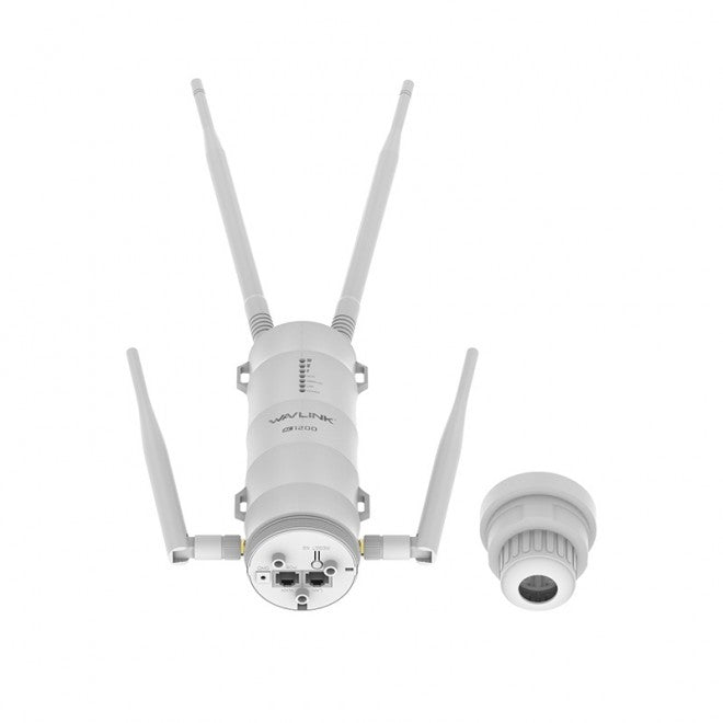 WAVLINK AC1200 High Power Outdoor Gigabit Wi-Fi Range Extender (Aerial HD4) | Bridges & Routers