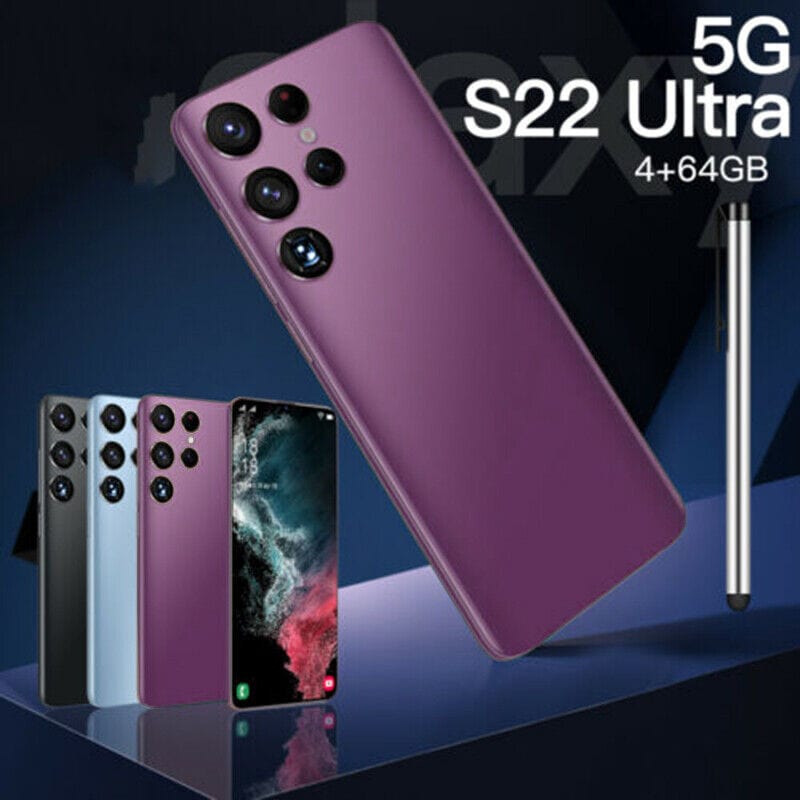 New s22 Ultra 6.7" HD Smart Phone 6800mAh  (12 4GB+64GB)