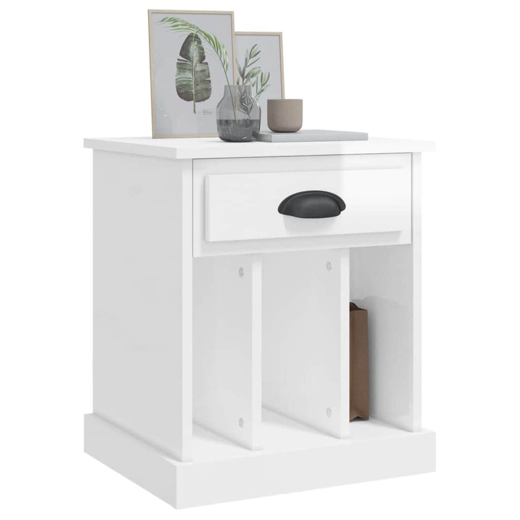 Nightfall Noir: Black Bedside Cabinet
