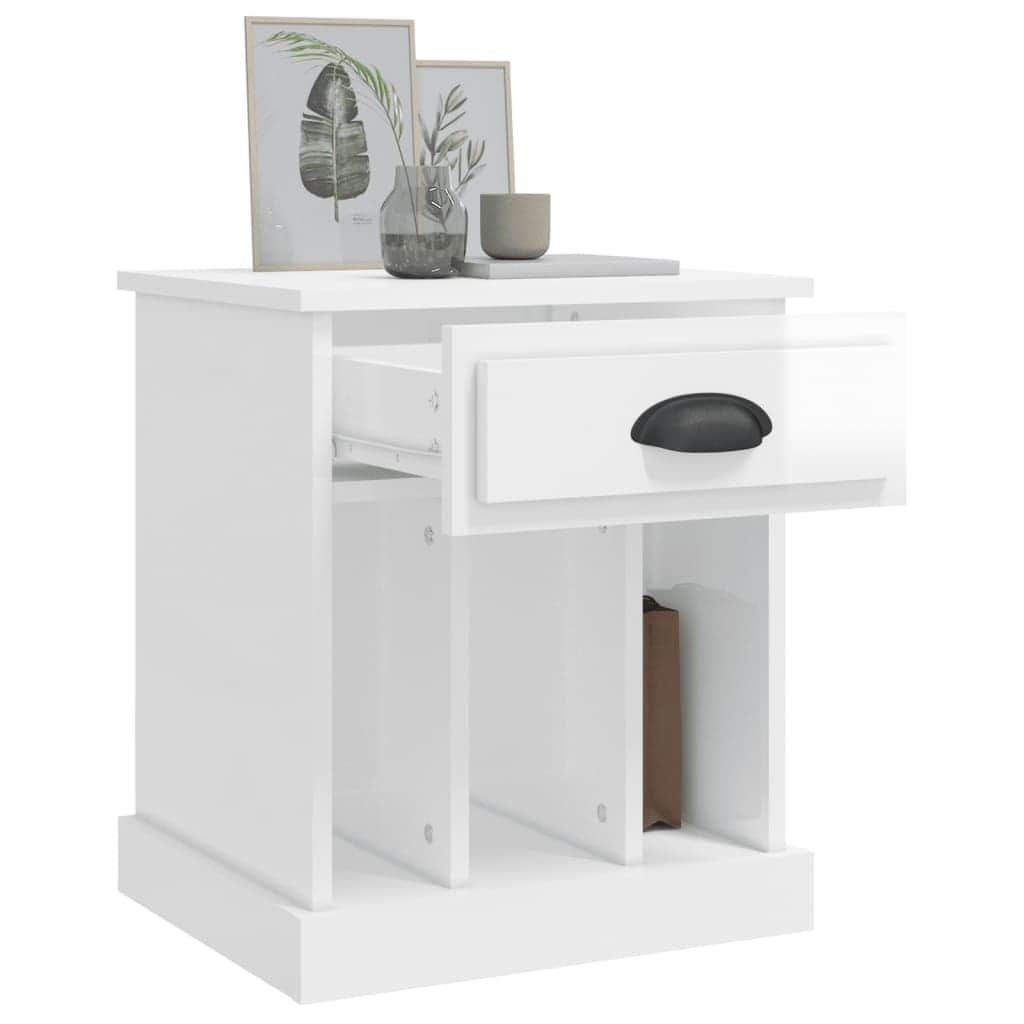 Nightfall Noir: Black Bedside Cabinet