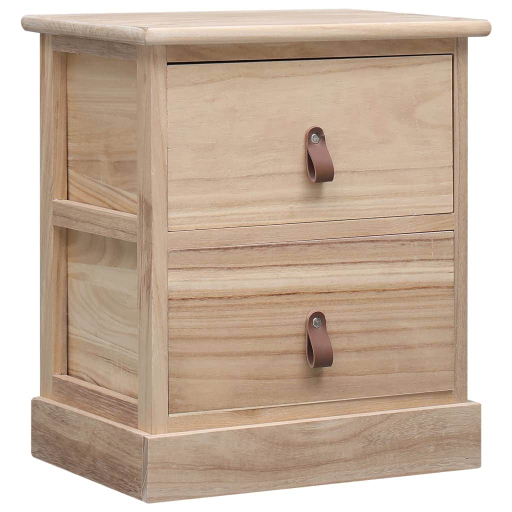 Nightstand Paulownia Wood - Simple deals