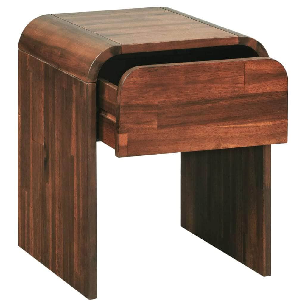 Nightstand Solid Acacia Wood
