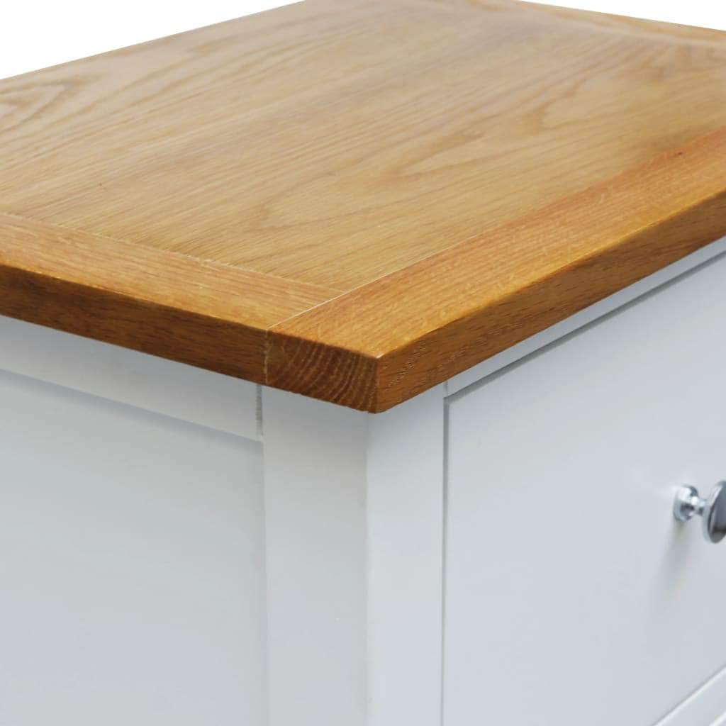 Nightstand Solid Oak Wood