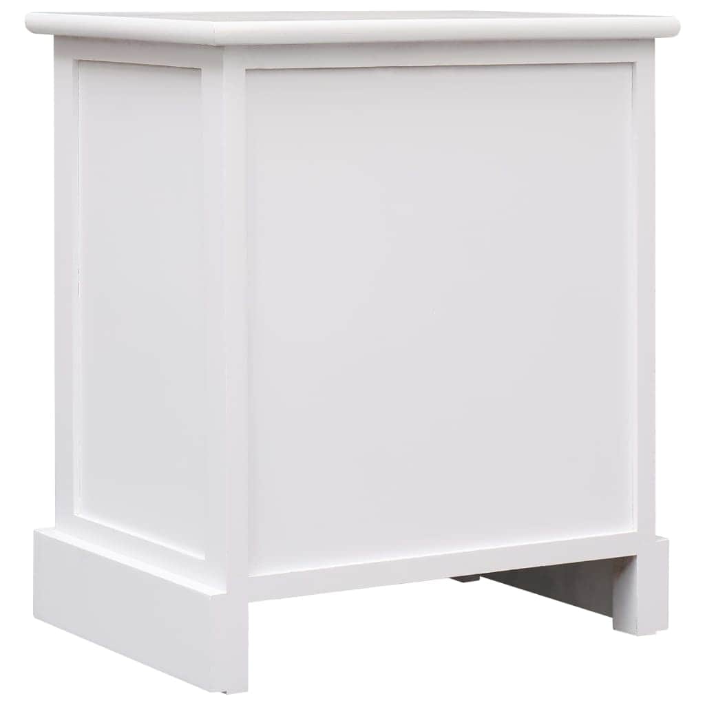 Nightstands 2 pcs Grey Paulownia Wood - Simple deals