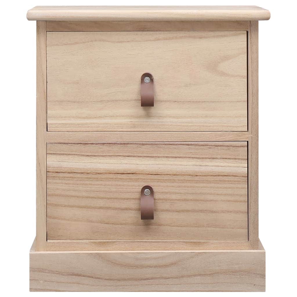 Nightstands 2 pcs Paulownia Wood - Simple deals