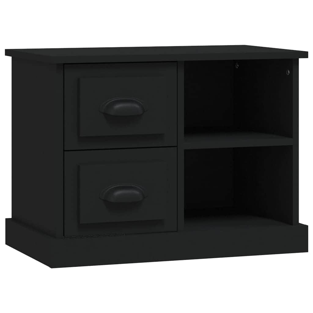 Nocturnal Elegance: Black Bedside Cabinet