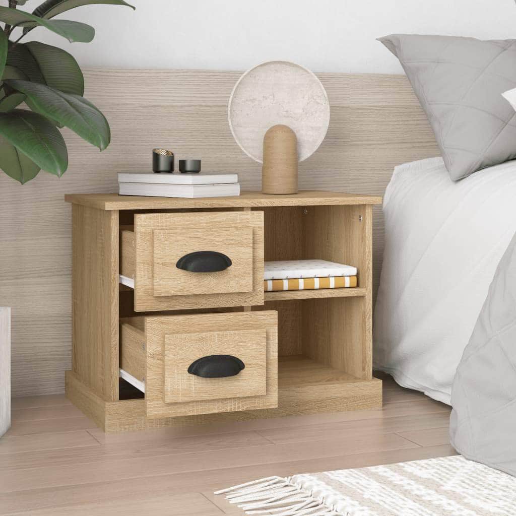 Nocturnal Elegance: Black Bedside Cabinet