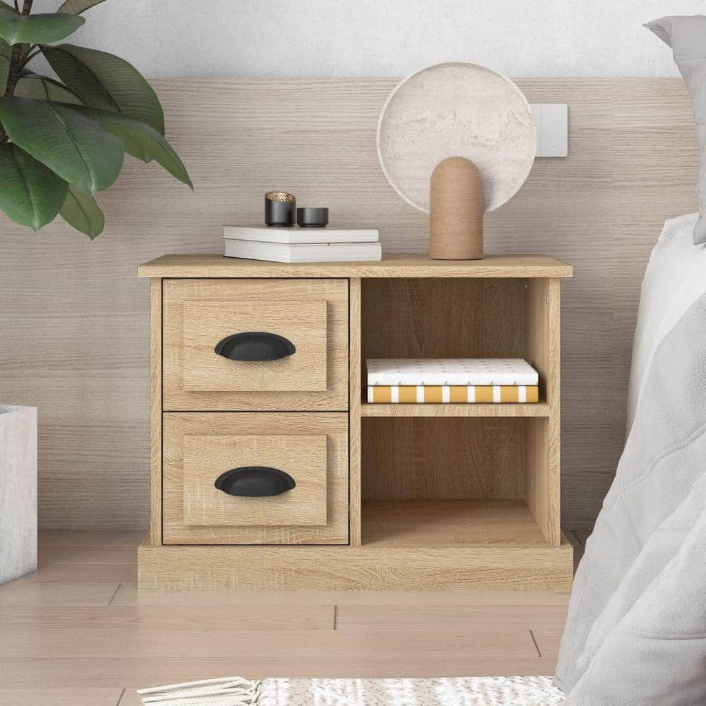 Nocturnal Elegance: Black Bedside Cabinet