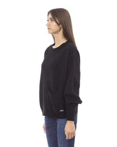 Noir Elegance Baldinini Trend Women'S Wool Sweater