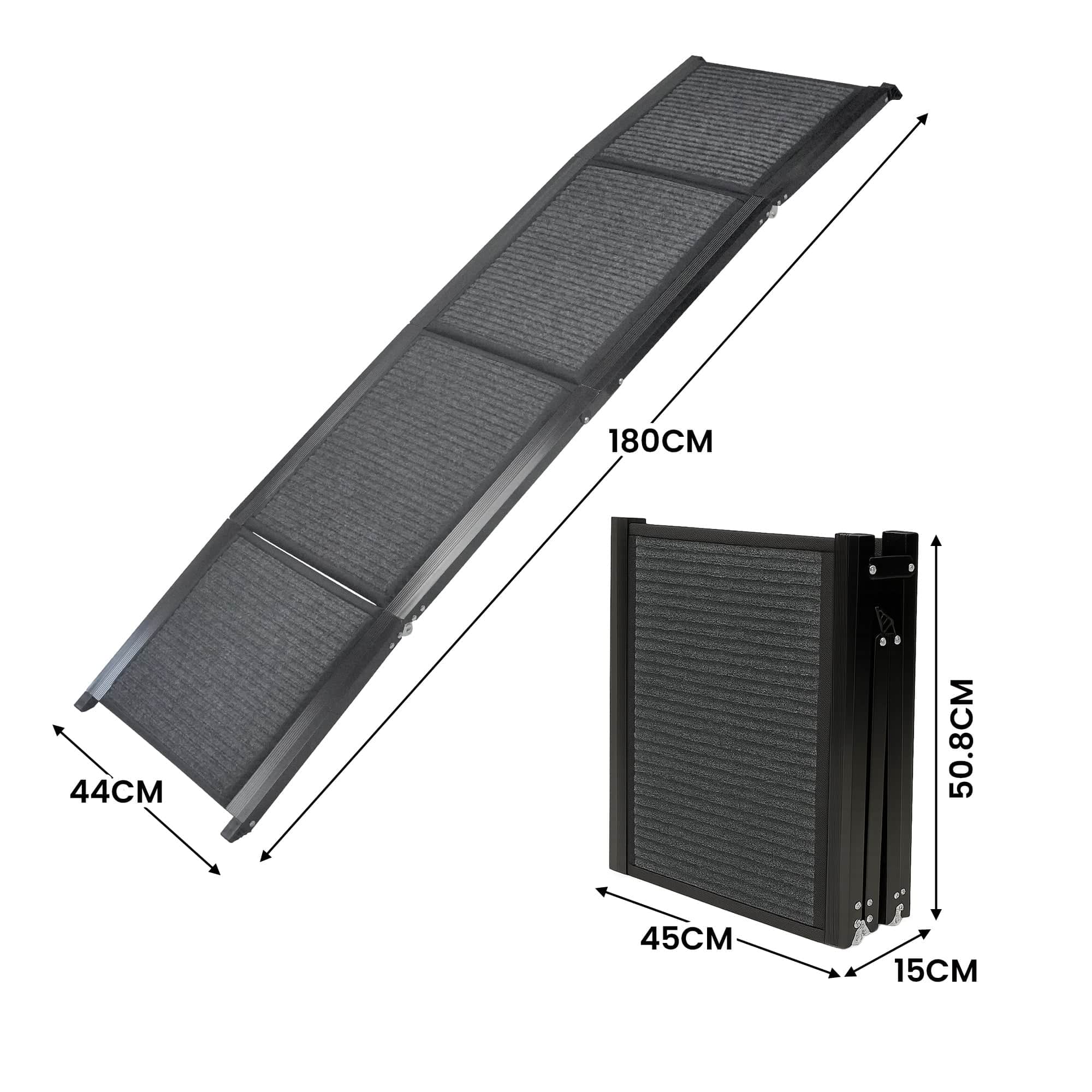 Non-Slip Folding Aluminium Dog Ramp Pet Stairs for Cars & Marine Use - photo 3