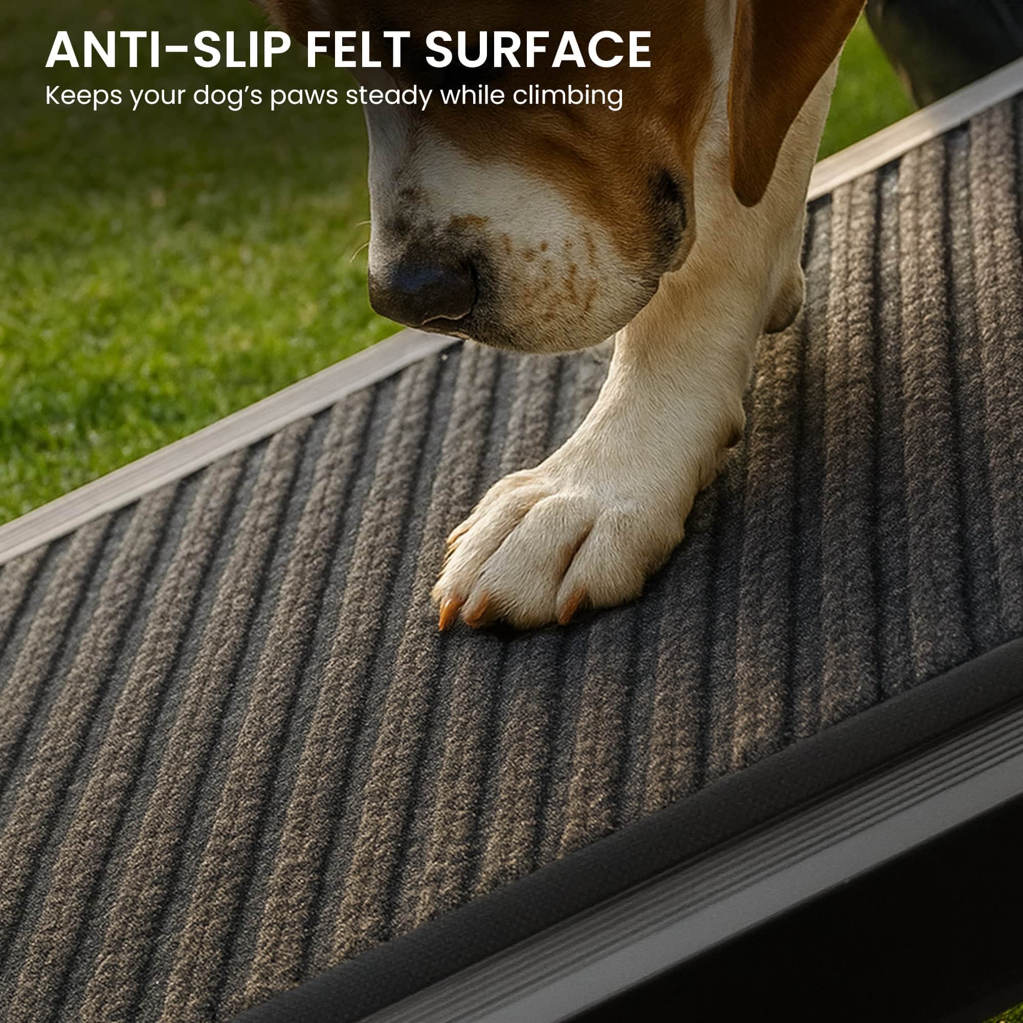 Non-Slip Folding Aluminium Dog Ramp Pet Stairs for Cars & Marine Use - photo 12