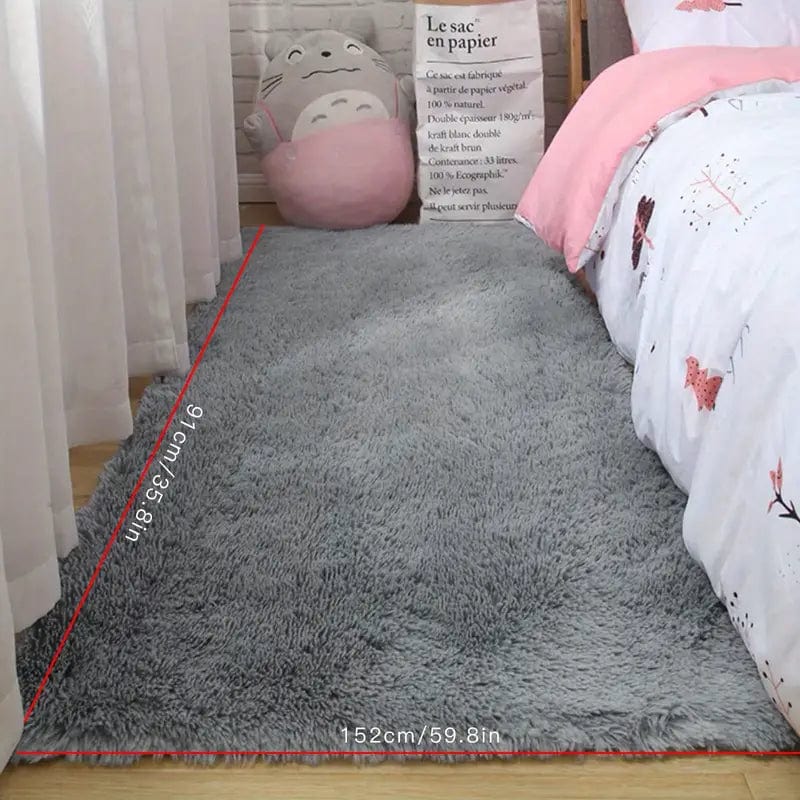Nordic Silk Wool Carpet | Soft Plush Floor Mat for Living Room, Bedroom & Coffee Table