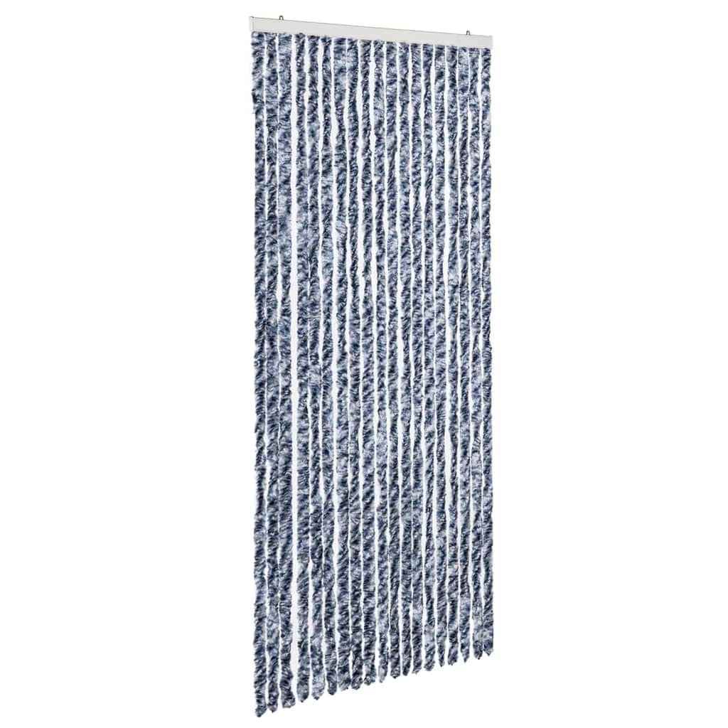 nsect Curtain Blue, White and Silver