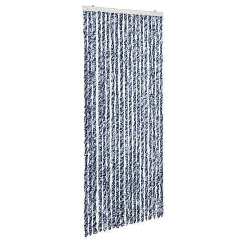 nsect Curtain Blue, White and Silver
