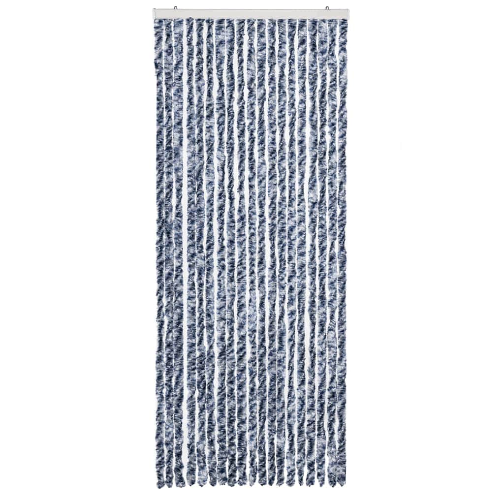 nsect Curtain Blue, White and Silver