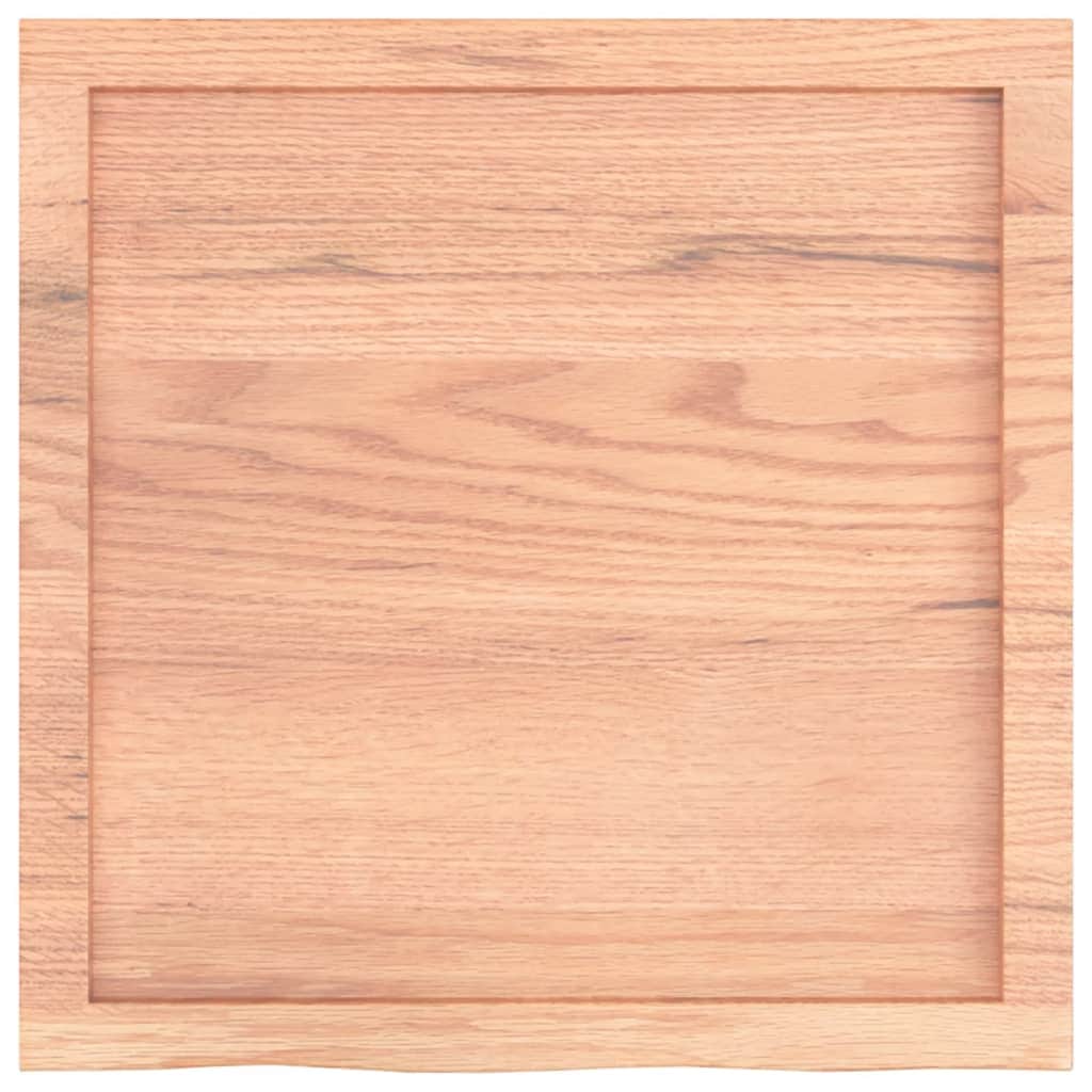 Table Tops - Oak Elegance: Light Brown Treated Solid Wood Table Top
