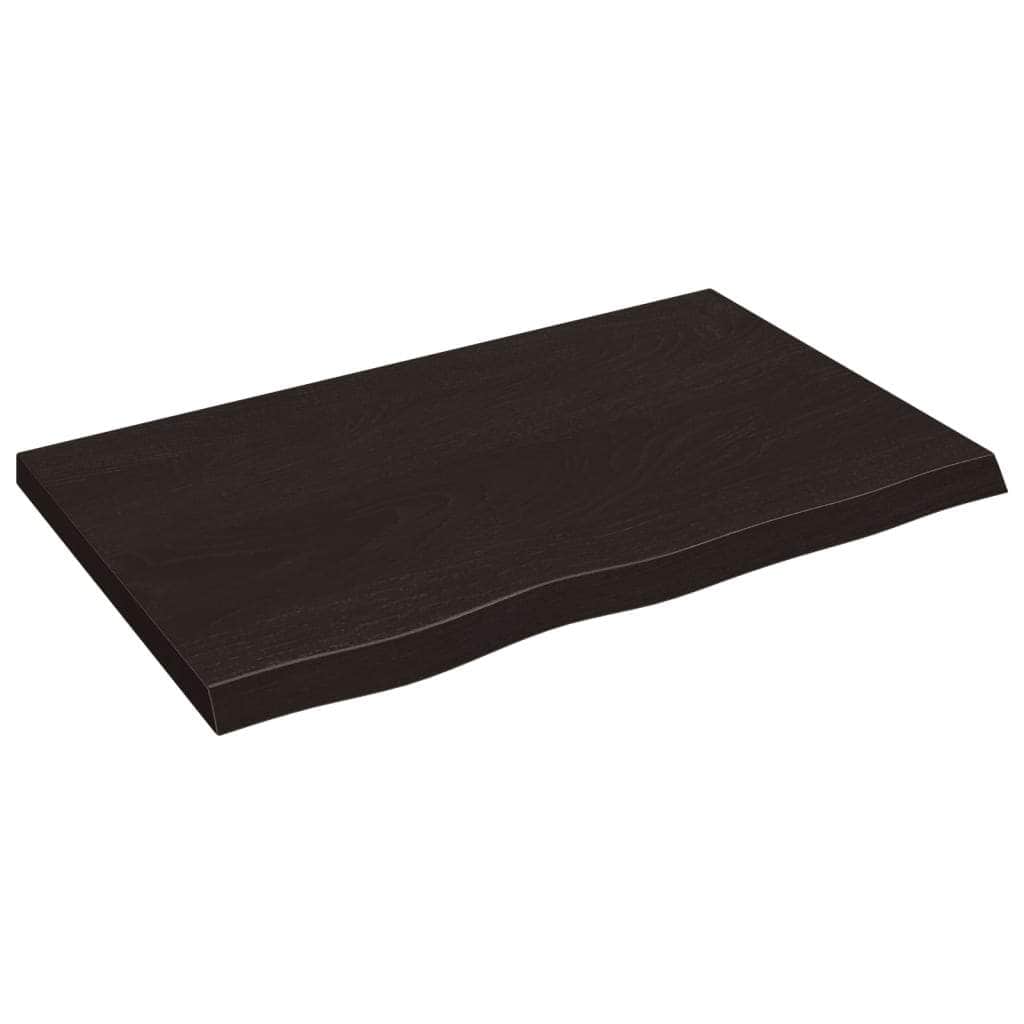Oak colour - Oak Infusion: Dark Grey Treated Solid Wood Table Top