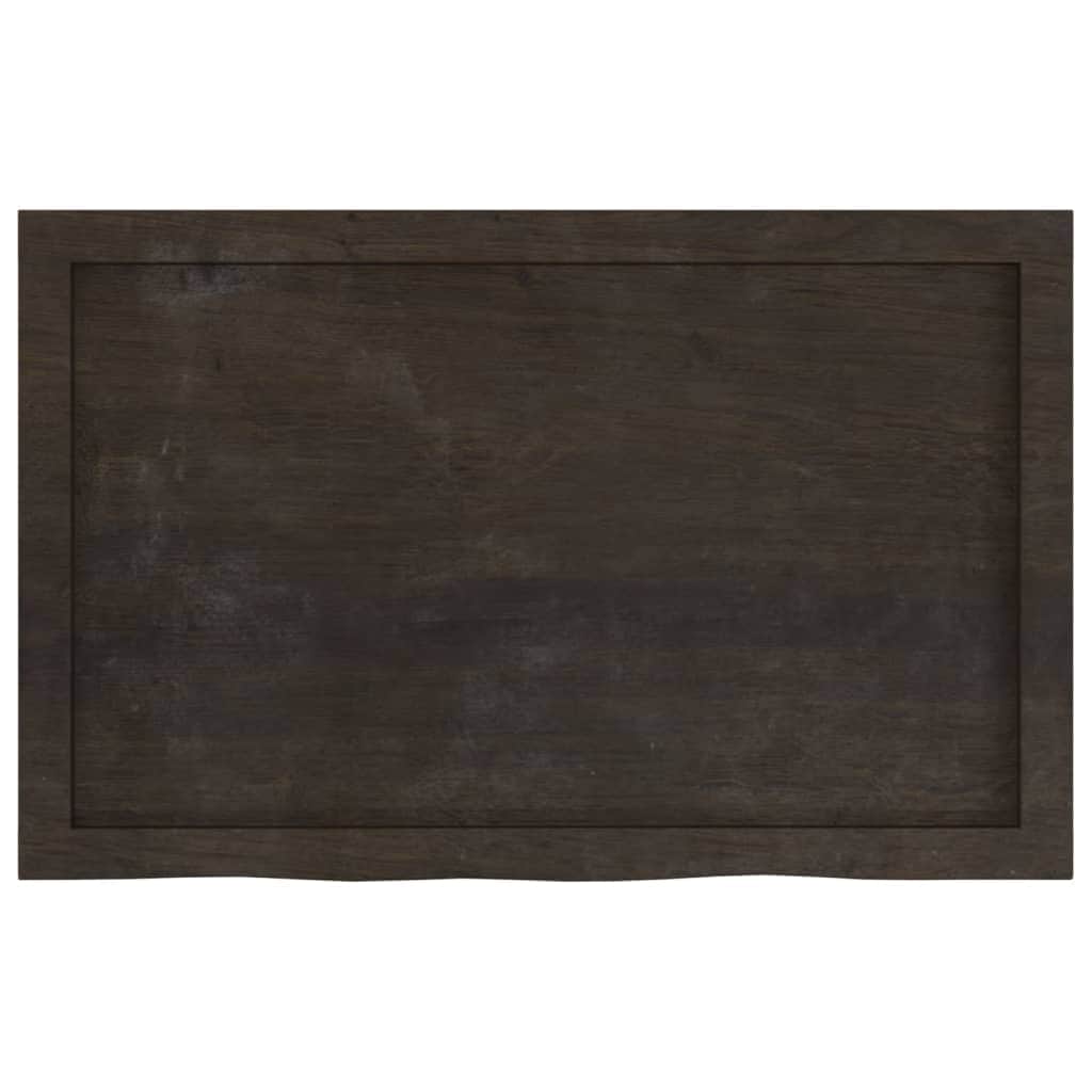 Oak Infusion: Dark Grey Treated Solid Wood Table Top