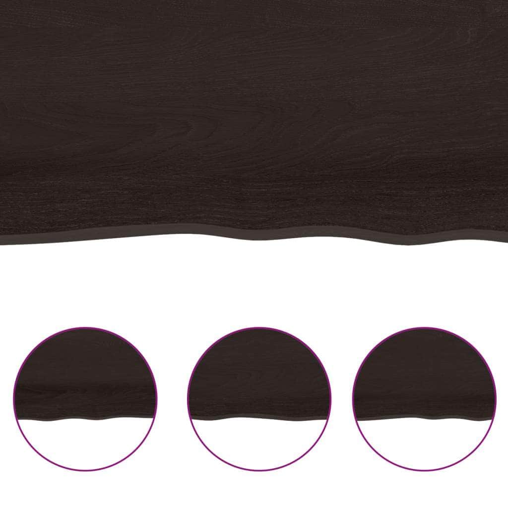 Oak Infusion: Dark Grey Treated Solid Wood Table Top