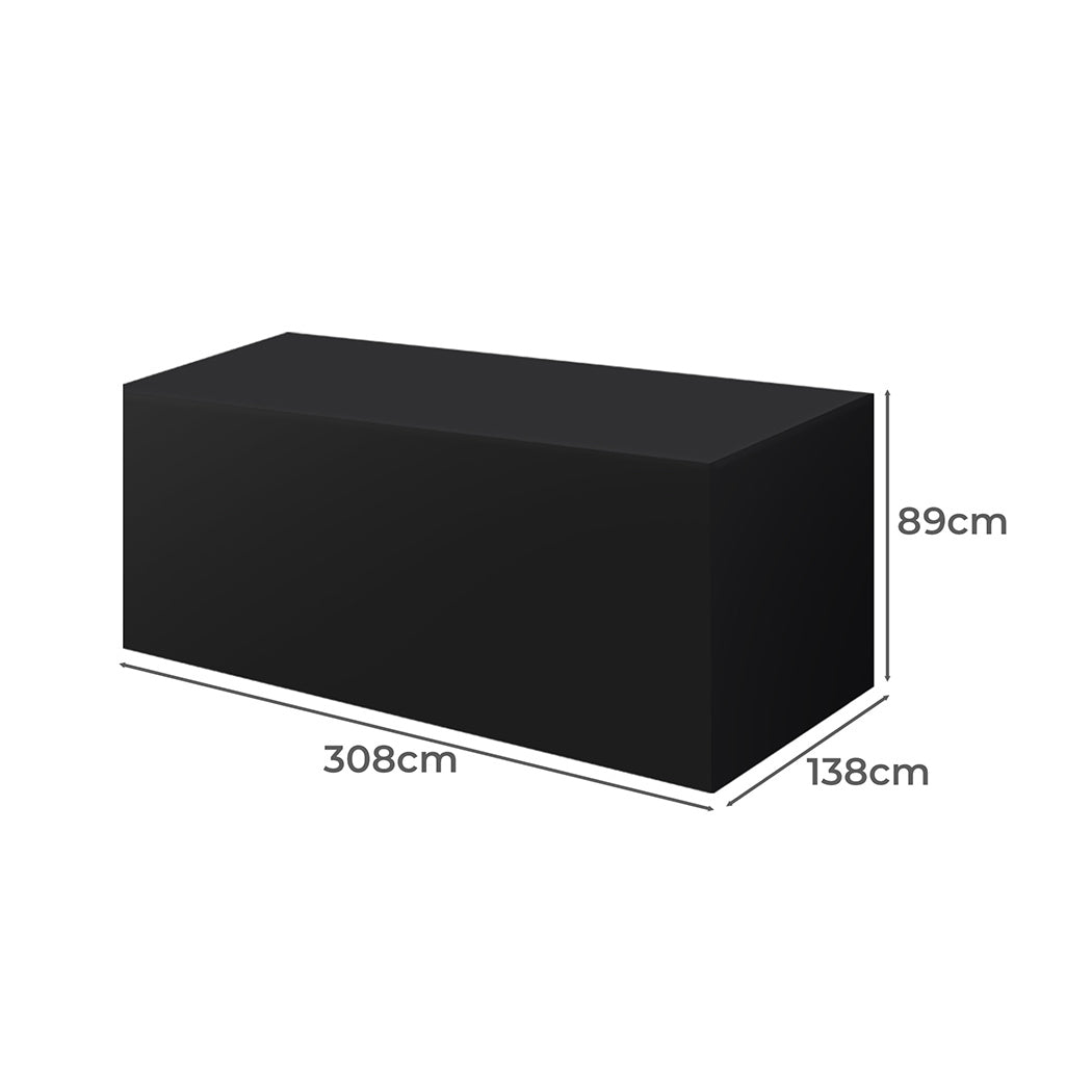 id2&3 - Luxury Outdoor Furniture Cover Garden Black 45cm Extension  Durable