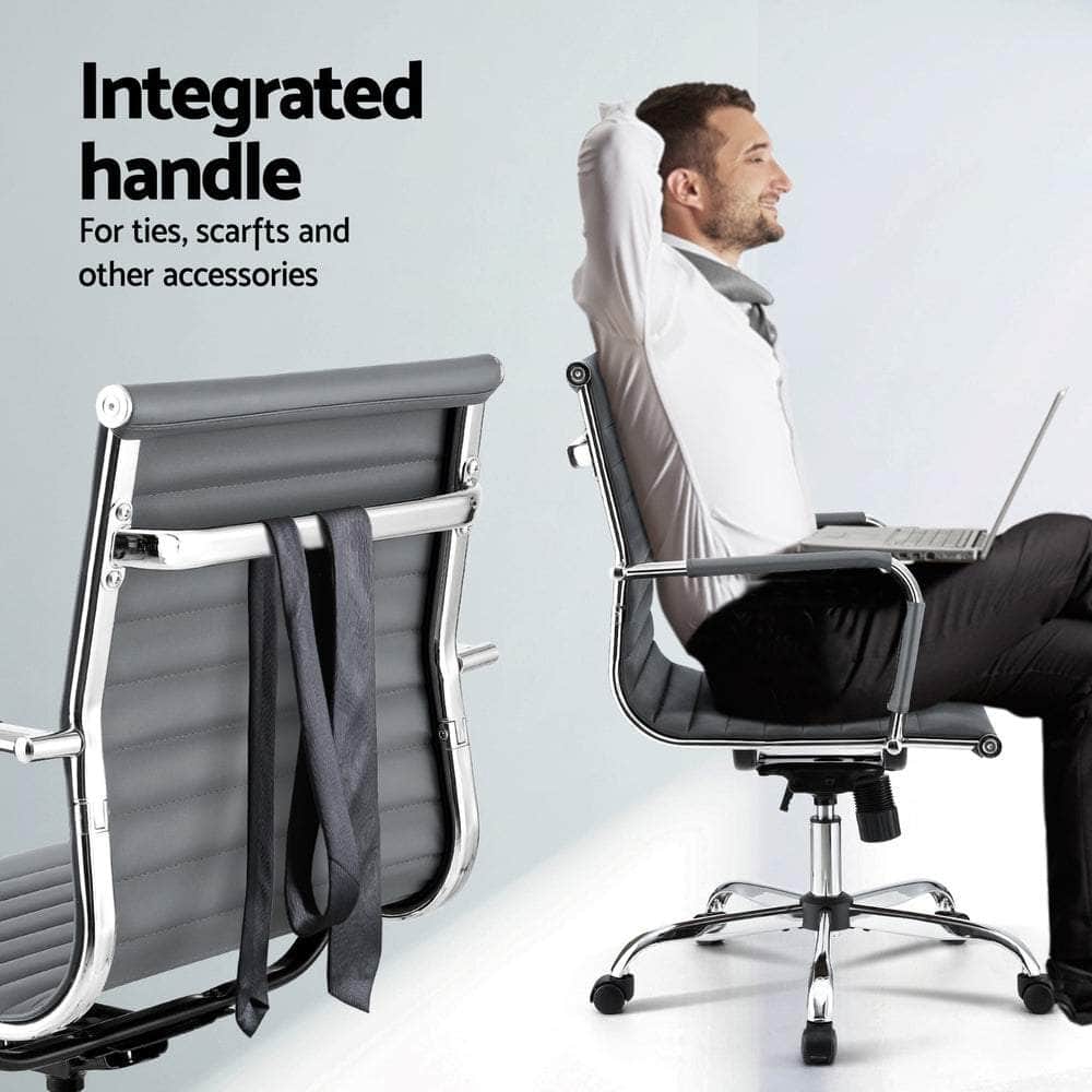 Office Chair Conference Chairs PU Leather Mid Back