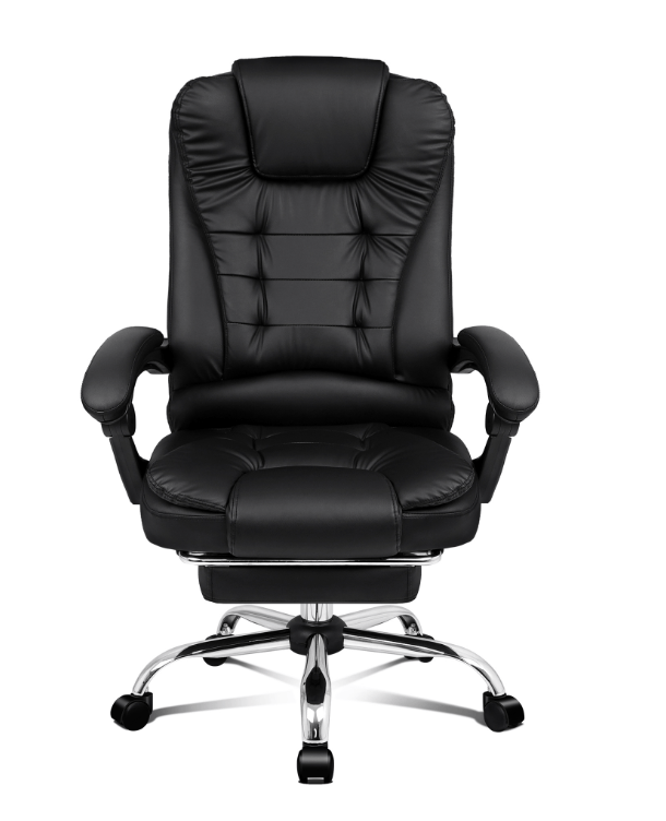 Office Chair Leather Chair Executive Chair With Foot Rest Gas Lift