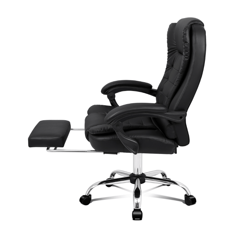 Office Chair Leather Chair Executive Chair With Foot Rest Gas Lift