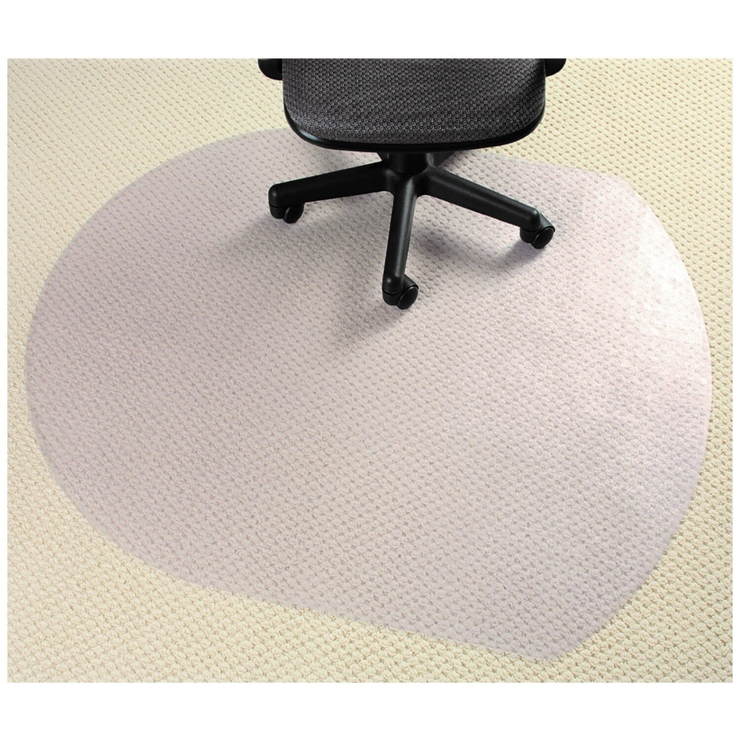 Office Chair Mat PVC Carpet Protector 124x99cm with Hard Floor