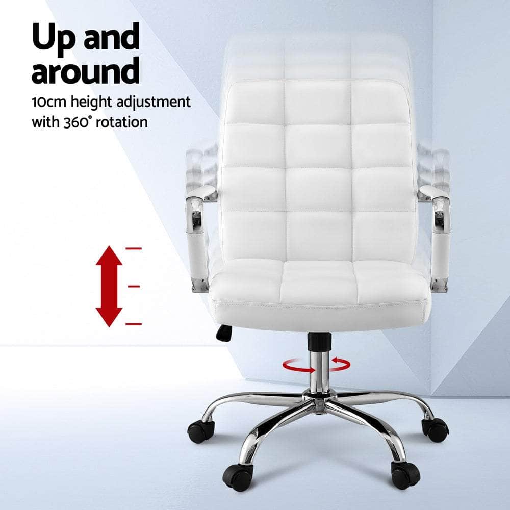 Office Chair Seat PU Work Computer Desk Chairs