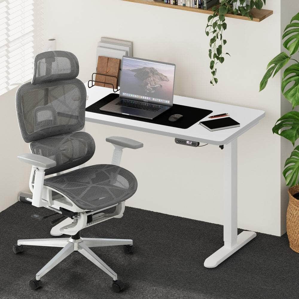 Office Desk and Chair Set Mesh Ergonomic Chair Sit-stand Desk