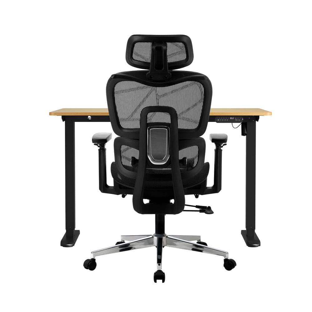 Office Desk and Chair Set Mesh Ergonomic Chair Sit-stand Desk